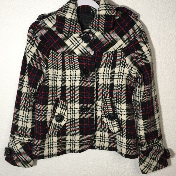 Zara Jackets & Blazers - Zara Plaid Wool Coat